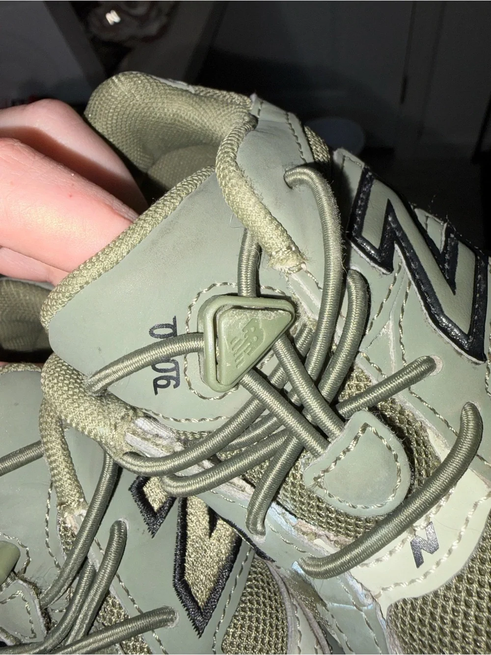 New Balance 9060 Kids' Green Athletic Sneakers